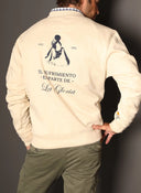 Sudadera Unisex Beige "El Sufrimiento es parte de la Gloria"