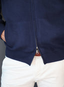 Chaqueta Azul Cremallera Hombre