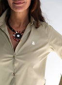 Camisa Camel Oversize Mujer