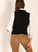 Chaleco Negro Mujer