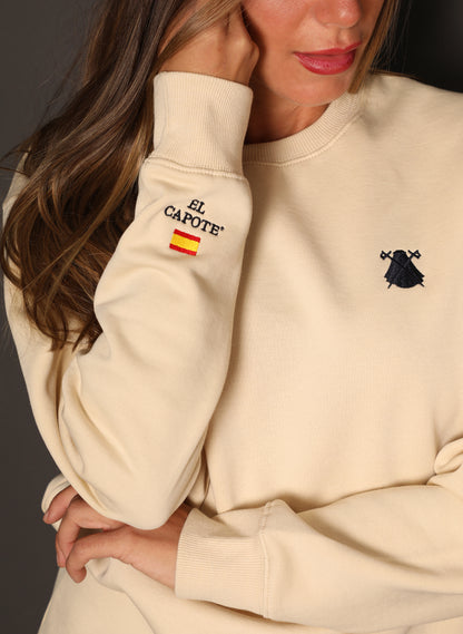 Sudadera Unisex Beige &quot;La Gloria&quot;