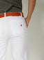 Pantalón Vaquero Bolsillos Delanteros Blanco Mujer