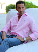 Polera Rosa Lino Hombre