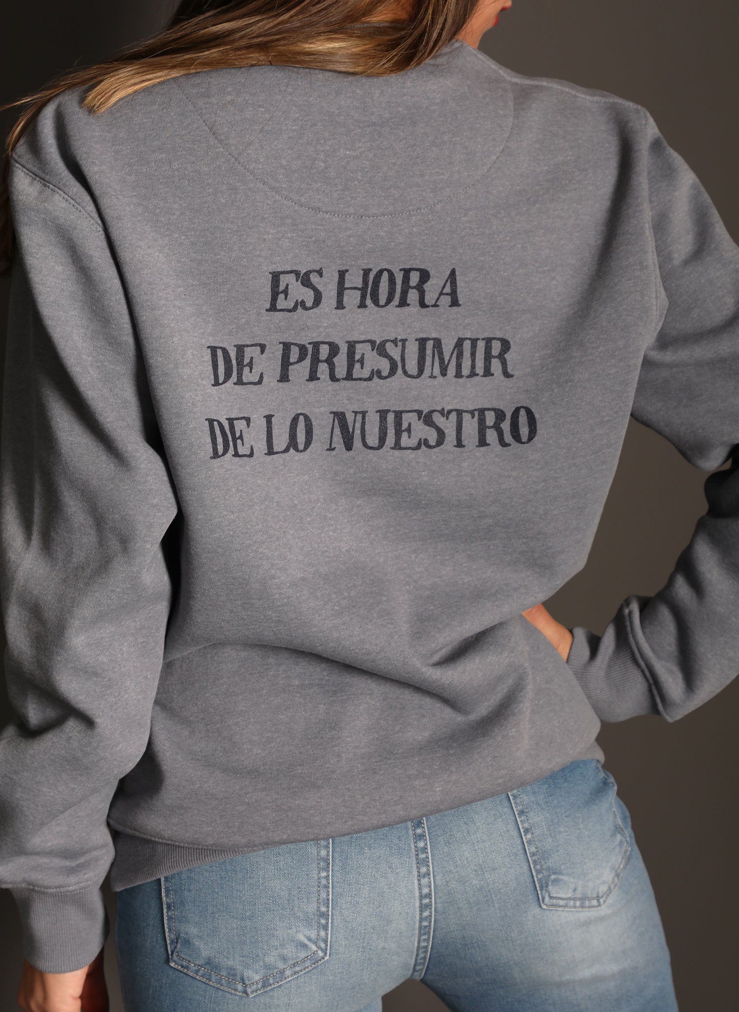 Sudadera Unisex Gris Denim &quot;Torero&quot;