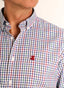 Camisa Cuadros Colores Cuello Botón Hombre