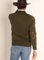 Jersey Verde Caza Cuello 6 Botones Hombre