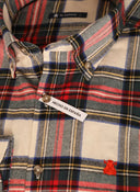 Camisa Villela Cuadros Blancos y Rojos Hombre