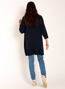 Chaqueta Larga Azul Mujer