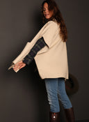Poncho Camel Mujer