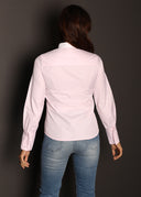 Camisa Rosa y Blanca Combinada Mujer
