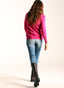 Cardigan Rosa Capote Mujer