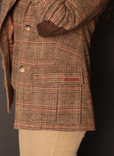 Women's Brown Plaid Blazer