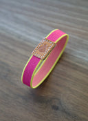 PULSERA ELASTICA CINTA ROSA CAPOTE MUJER