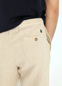 Pantalón Camel Lino Cordón Hombre
