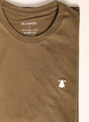 Khakigrünes klassisches Herren-T-Shirt