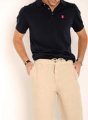 Pantalón Camel Lino Cordón Hombre