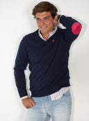 Jersey Azul Marino Coderas Rosa Hombre