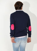 Jersey Azul Marino Coderas Rosa Hombre