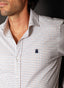 Camisa Cuadro Caza Cuello Italiano Hombre