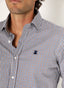 Camisa Cuadro Vichy Azul y Marrón Hombre