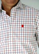 Camisa Cuadros Azules/Rojos Hombre