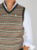 Chaleco Verde Jaspeado Hombre