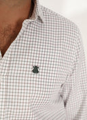Camisa Cuadro Caza Verde/Marrón Hombre