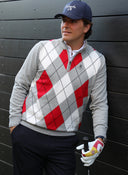 Jersey Rombos Cuello Cremallera Hombre