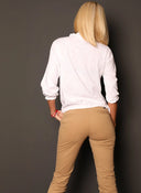 Blusa Blanca Puntilla Mujer