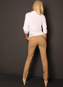 Pantalón Tipo Chino Turrón Mujer