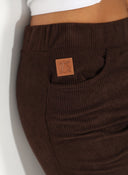 Falda Pana Marrón Chocolate Mujer