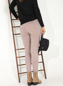 Legging Crema Punto Mujer