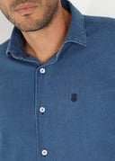 Camisa Denim Nido de Abeja Hombre