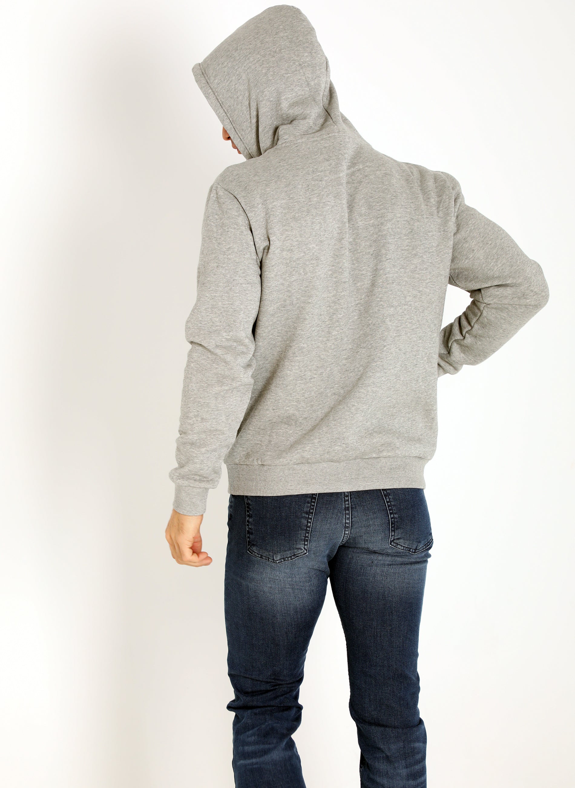 Men's Gray Hooded Sweatshirt