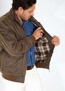 Cazadora  Marrón Piloto Hombre