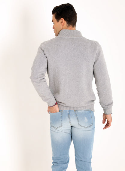 Veste zippée grise pour hommes