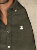 Camisa Espiga Verde Hombre