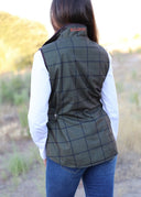 Chaleco Kaki Caza Mujer