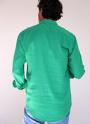 Polera Cuello Mao Verde Esmeralda Shibuya Hombre