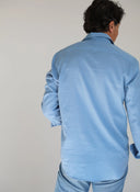 Polera Azul Denim Shibuya Cuello Soft Hombre