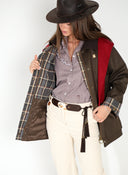 Parka Encerada Marrón Mujer