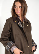 Parka Encerada Marrón Mujer