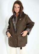 Parka Encerada Marrón Mujer
