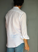 Polera Cuello Mao Blanca Shibuya Capote Rosa Hombre