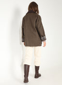 Parka Encerada Marrón Mujer