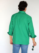Guayabera Verde Esmeralda Shibuya Hombre