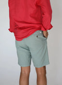 Bermudas Goma y Cordón Verde Agua Hombre