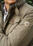 Parka Camel Con Chaleco Hombre