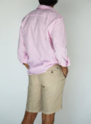 Bermudas Lino Camel Hombre