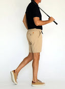 Bermudas Camel Cordón Tejido Técnico Hombre